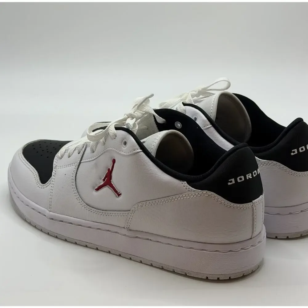 Jordan Court Connect Low White Black Gym Red Men’s Size 11.5 IQ5698-101 Shoes